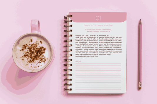 Planner Meu Propósito | Flor | Organize sua Vida e Cresça Espiritualmente