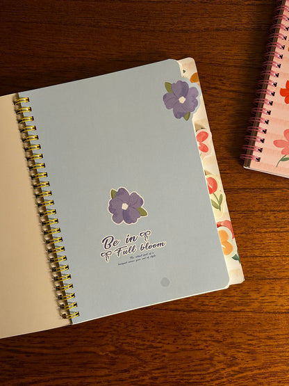 Cuaderno floral amarillo | Espiral