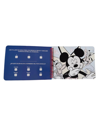 Mickey | Agua Wow | Libro para colorear con agua