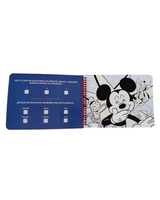 Mickey | Agua Wow | Libro para colorear con agua