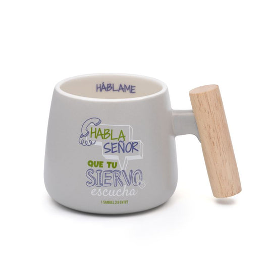 Taza  Háblame | Mango de madera | Colección Dirección
