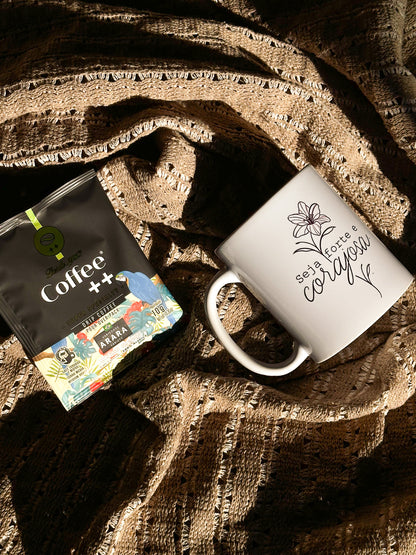 Taza | Seja forte e corajosa (flor)