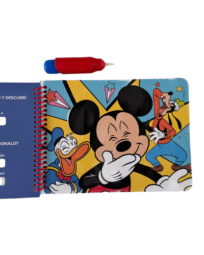 Mickey | Agua Wow | Libro para colorear con agua