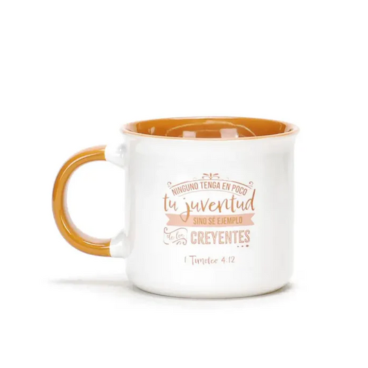 Taza Colección Valiente | “Ninguno tenga en poco tu juventud” | 1 Timoteo 4:12