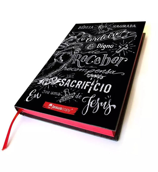 Bíblia JesusCopy Lettering | NAA | Capa Dura