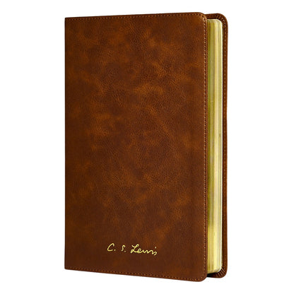 Bíblia C. S. Lewis | NVI | Couro-Soft Marrom | Leitura Perfeita