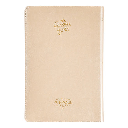 Bíblia The Purpose Book | A21 | Capa Couro Soft Bege Flores