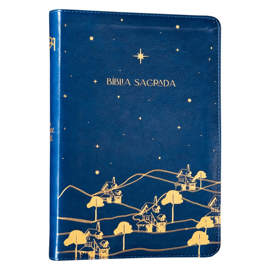 Bíblia The Purpose Book | A21 | Capa Couro Soft Azul Reino