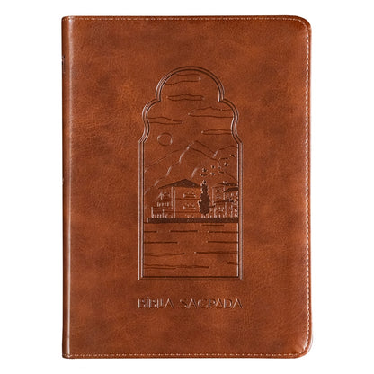 Bíblia The Purpose Book | A21 | Capa Couro Soft Marrom Paisagem