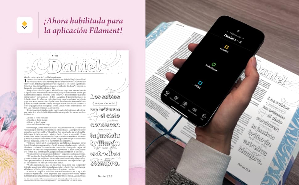 Biblia Inspira | NTV | Letra grande | Filament | SentiPiel primaveral