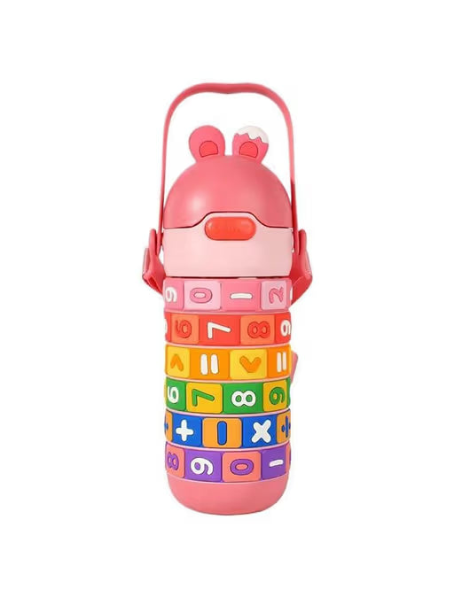 Botella Matemática | Números Móviles para Aprender Jugando | Acero inoxidable | 430 ml