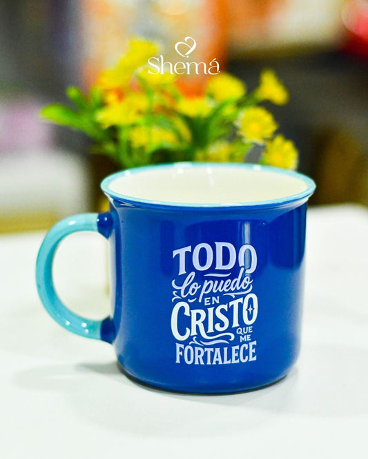 Taza  | Todo lo puedo en Cristo que me fortalece | Filipenses 4:13