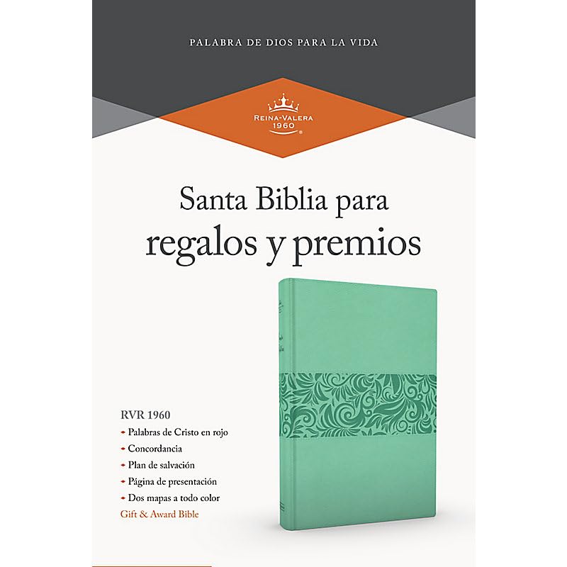 Biblia Reina Valera 1960 para Regalos y Premios | Símil Piel | Turquesa | RVR 1960