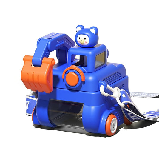 Botella de agua infantil | Excavadora azul