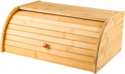 Porta Pan de Bambú | Tapa Deslizante | Organizador de Cocina