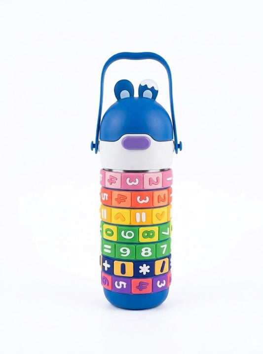 Botella Matemática | Números Móviles para Aprender Jugando | Acero inoxidable | 430 ml