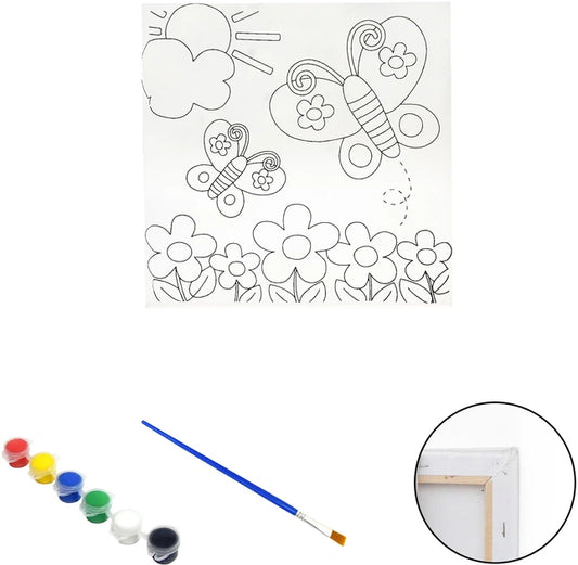 Tela para Pintar | Mariposas | Con suporte