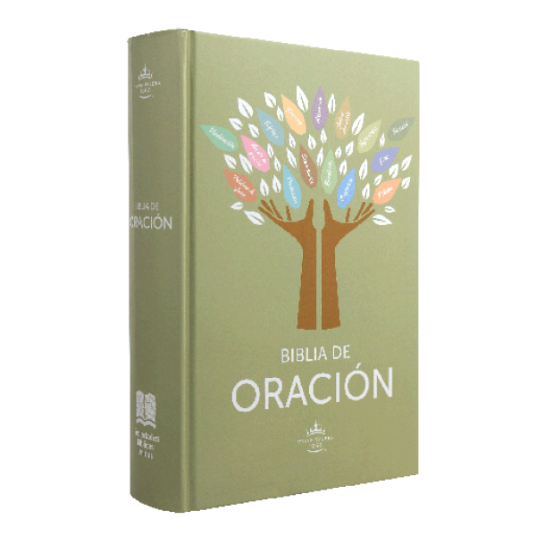 Biblia de Estudio de Oración | Reina Valera 1960 | Letra gigante | Tapa dura | Español