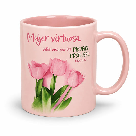 Taza Prominencia | “Mujer virtuosa” | Proverbios 31 | Cerámica
