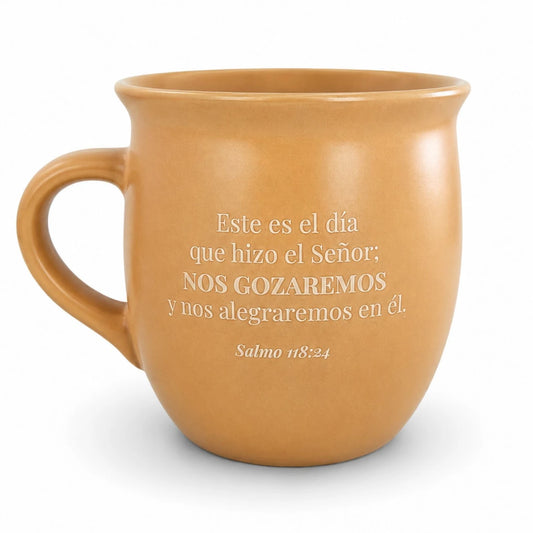 Taza Victoria | “Este es el día” | Salmos 118:24 | Cerámica