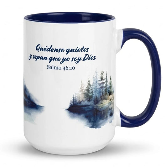 Taza Confianza | “Yo soy Dios” | Salmos 46:10 | Cerámica