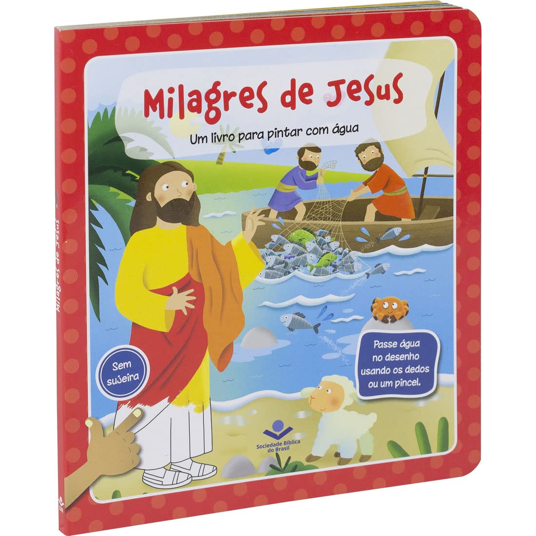 Milagros de Jesús | Libro para pintar con agua | Infantil | Español