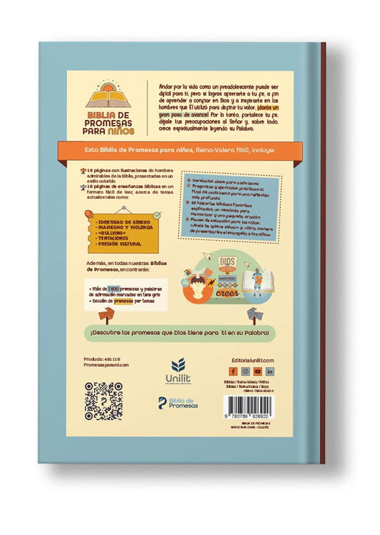 Biblia de Promesas para Niños RVR1960  | Tapa Dura