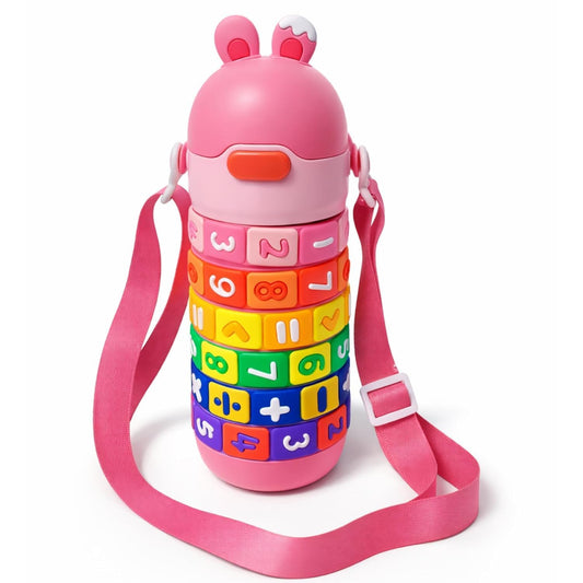 Botella Matemática | Números Móviles para Aprender Jugando | Acero inoxidable | 430 ml