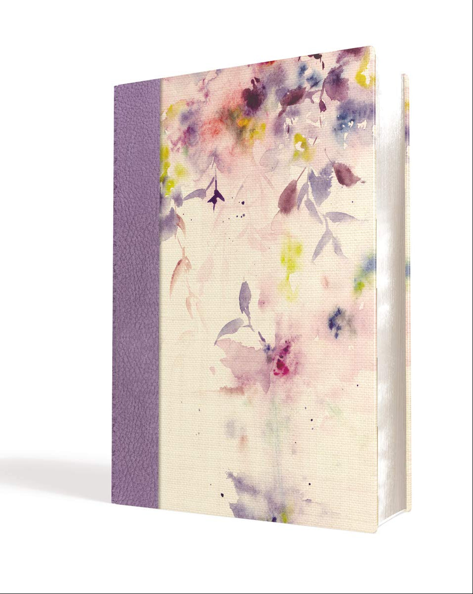 Biblia de Estudio para la Mujer | NVI | Leathersoft y tela lila | Comfort Print