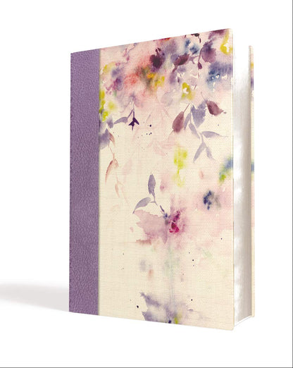 Biblia de Estudio para la Mujer | NVI | Leathersoft y tela lila | Comfort Print