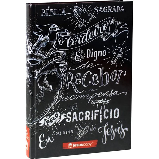 Bíblia JesusCopy Lettering | NAA | Capa Dura