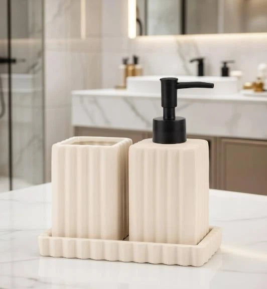 Set de Baño Acar Rory Line | Cerámica | 3 piezas