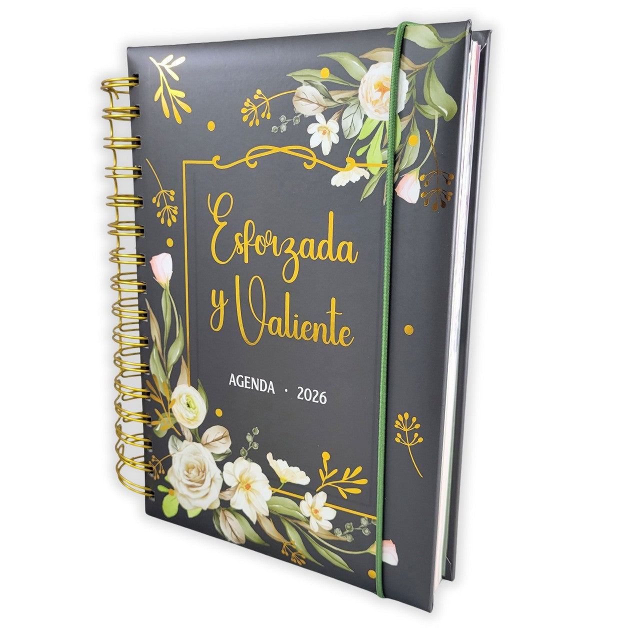 Agenda Esforzada y Valiente 2026 | Tapa dura acolchonada | Versículos diarios