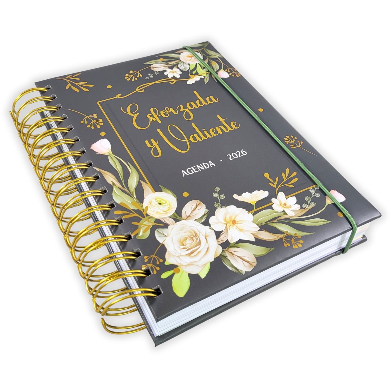 Agenda Esforzada y Valiente 2026 | Tapa dura acolchonada | Versículos diarios