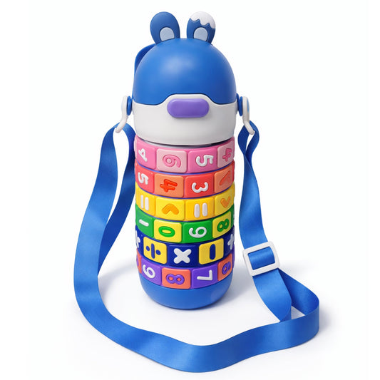 Botella Matemática | Números Móviles para Aprender Jugando | Acero inoxidable | 430 ml