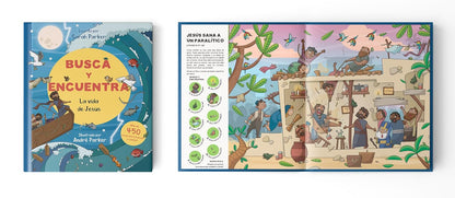 Busca y Encuentra | La vida de Jesús | Tapa dura | Infantil interactivo