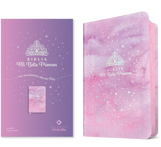 Biblia NTV | Mi bella princesa | SentiPiel violeta brillante
