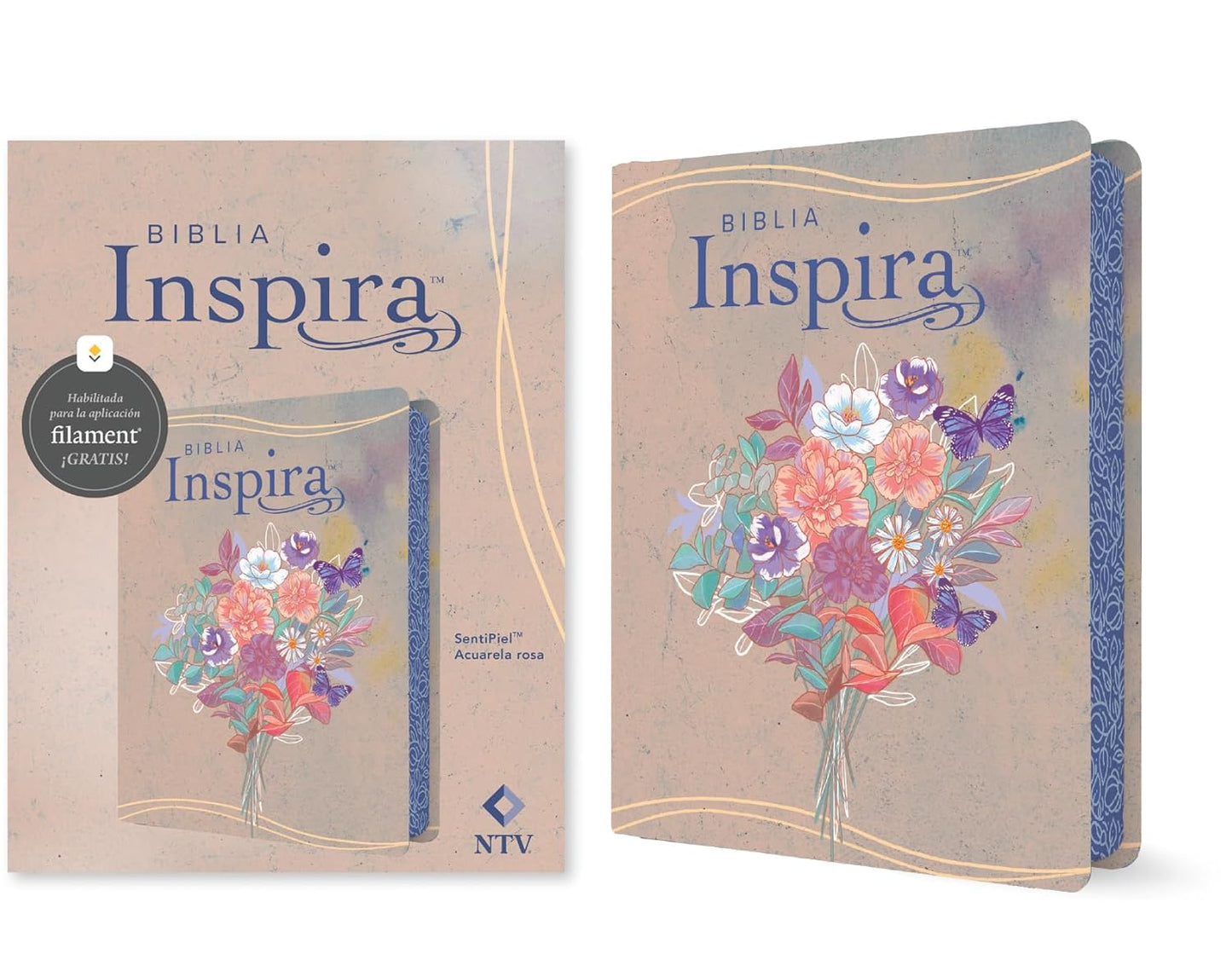 Biblia Inspira | NTV | Filament | Acuarela rosa | SentiPiel