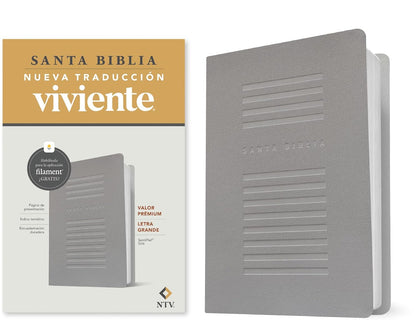 Biblia Valor Prémium | NTV | Letra grande | Filament | SentiPiel gris
