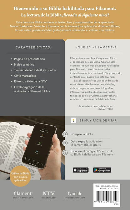Biblia | NTV | Filament | SentiPiel gris