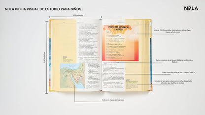 Biblia Visual de Estudio para Niños | NBLA | Tapa dura | Más de 700 ilustraciones