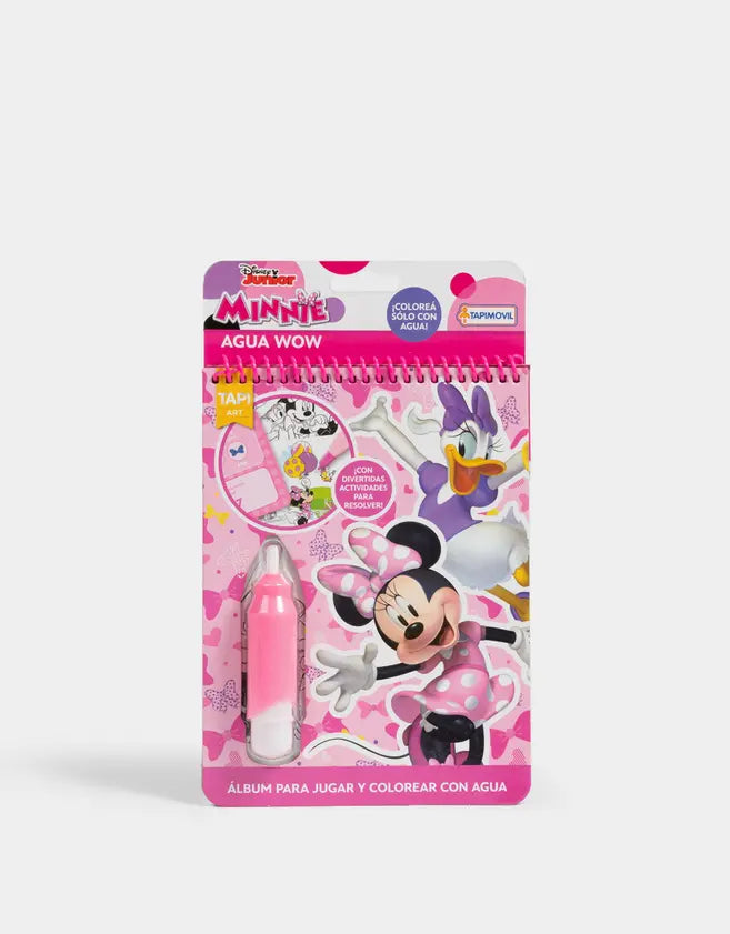 Minnie | Agua Wow | Libro para colorear con agua