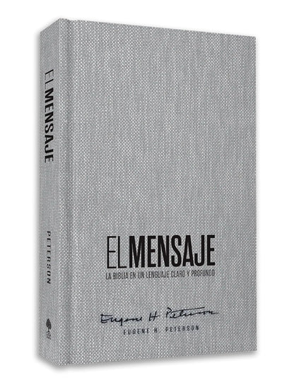 Biblia El Mensaje | Tapa dura gris tela | Lenguaje claro y profundo