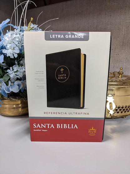 Santa Biblia | RVR 1960 | Ultrafina | Letra grande | Negra | Edición de referencia