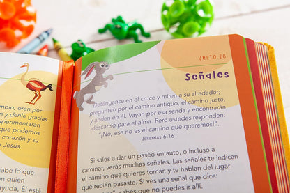 Mi tiempo con Dios para niños | Devocionario Infantil | Imitación de Cuero