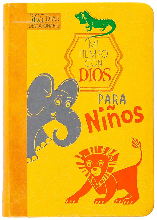 Mi tiempo con Dios para niños | Devocionario Infantil | Imitación de Cuero