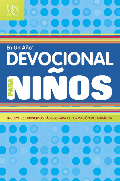 Devocional en un año para niños | Edición en español | Capa comum