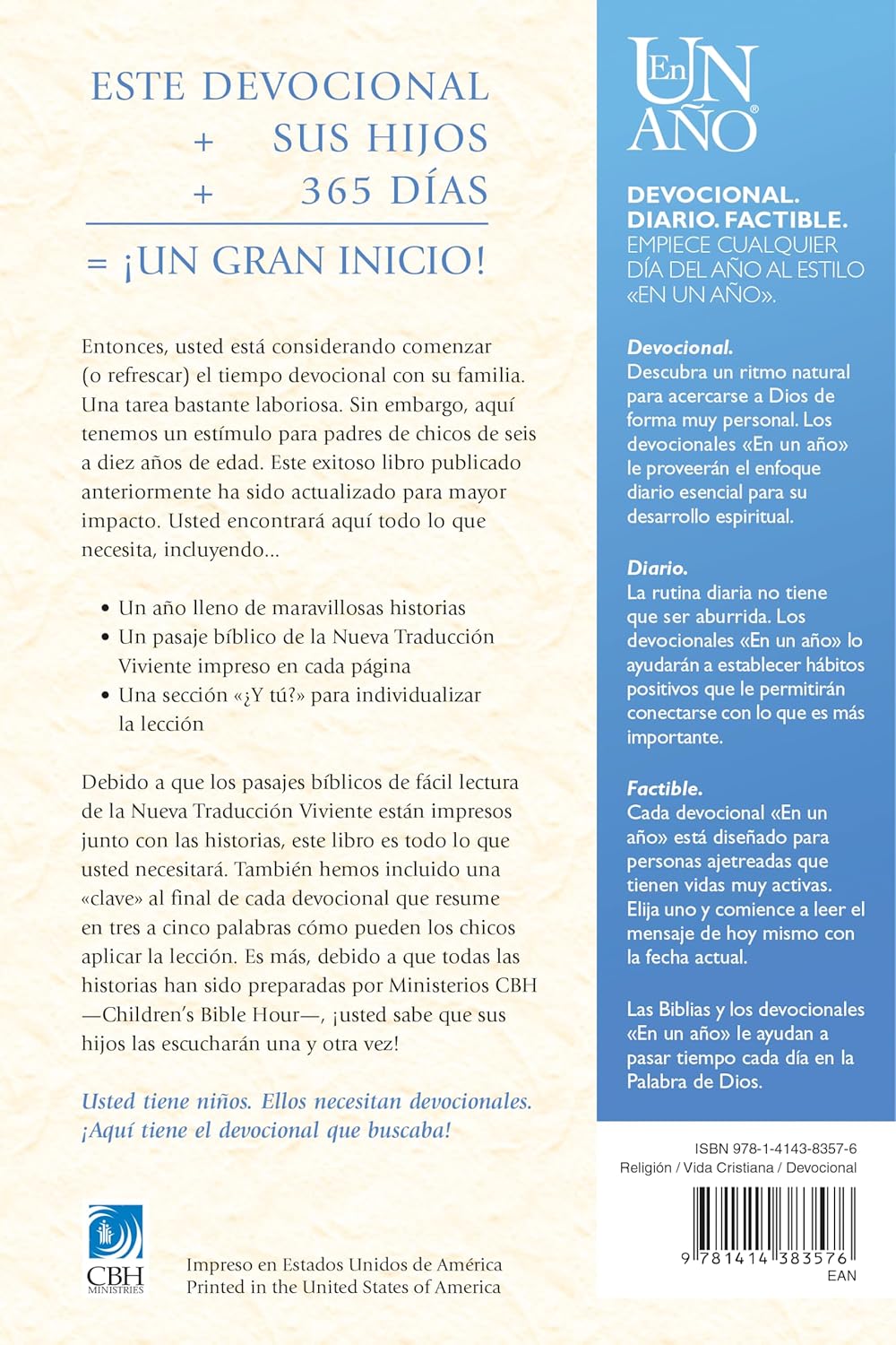 Devocional en un año para la familia – Volumen 1