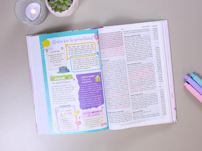 Biblia de Promesas para Niñas | NTV | Tapa dura | Historias bíblicas