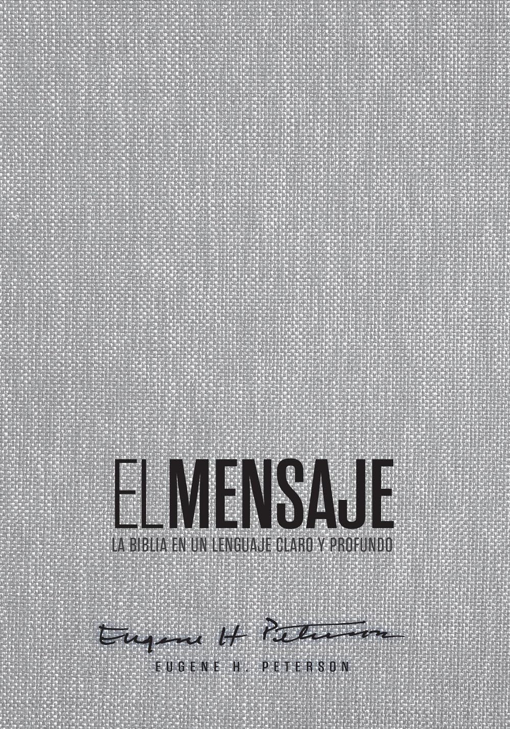 Biblia El Mensaje | Tapa dura gris tela | Lenguaje claro y profundo